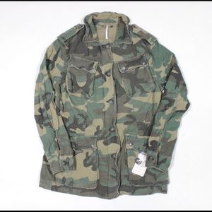 Free People Camo Jacket